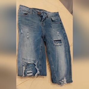 Ripped Blue Skinny Jeans